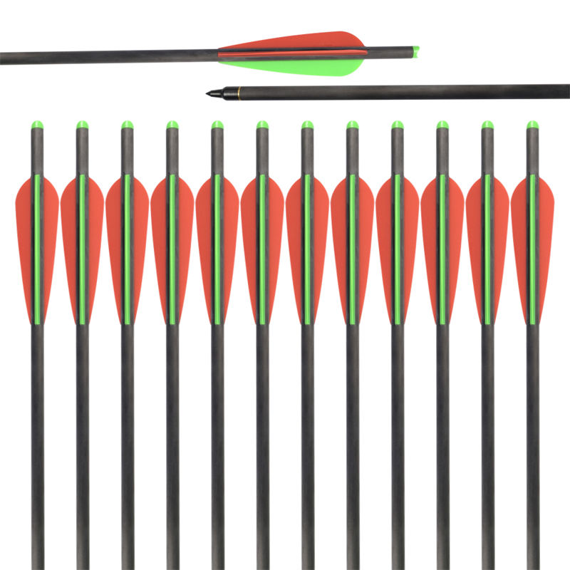 Elong Outdoor 110038-SLD 22inch id7.62mm Carbon Bolt-jousiammunta Crossbow Target Ammunta