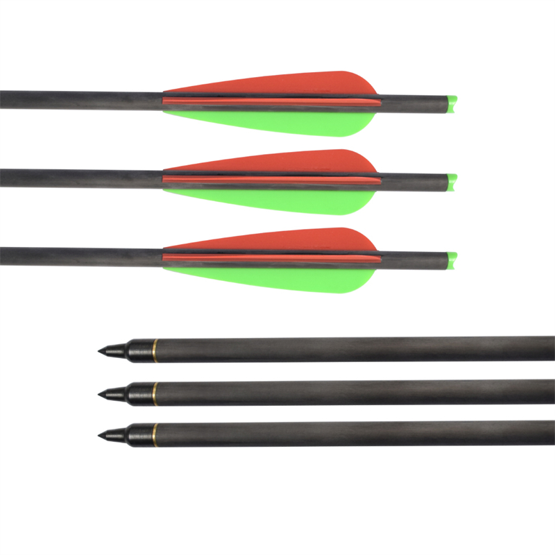 Elong Outdoor 110038-SLD 22inch id7.62mm Carbon Bolt-jousiammunta Crossbow Target Ammunta