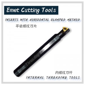 Emet Threading Tools/internal Threading Tools/external Threading Tools/insert voidaan kiinnittää sekä pystysuorilla että vaakasuorassa menetelmillä/turning-työkalut