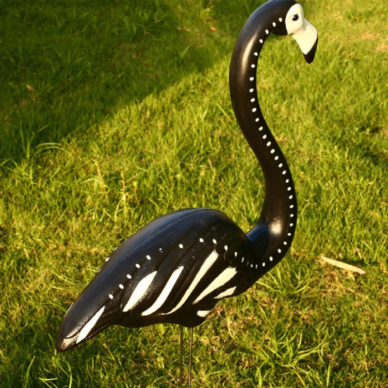 Musta luuranko piha flamingos halloween muovi flamingosnurmikko sisustus koriste zombienurmikko ornamentti
