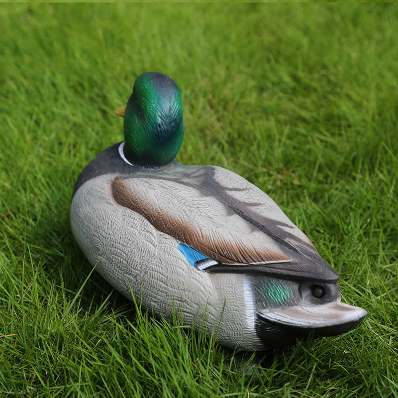 Muovi Duck Decoy Mallard Female Duck Drake Floating Keel Deadly metsästys houkutella