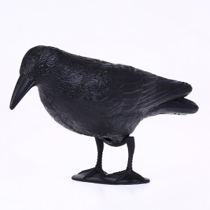 Guguluza Stand Full Body Flocking Crow Decoy Metsästys muovinen musta varisuoja Hallows \\\\ t