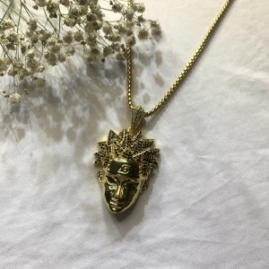 Trend Design Korkealaatuinen Zircon Brass ketju Kaulakoru Riipukset muoti kaulakoru sarjakuvahahmot riipukset