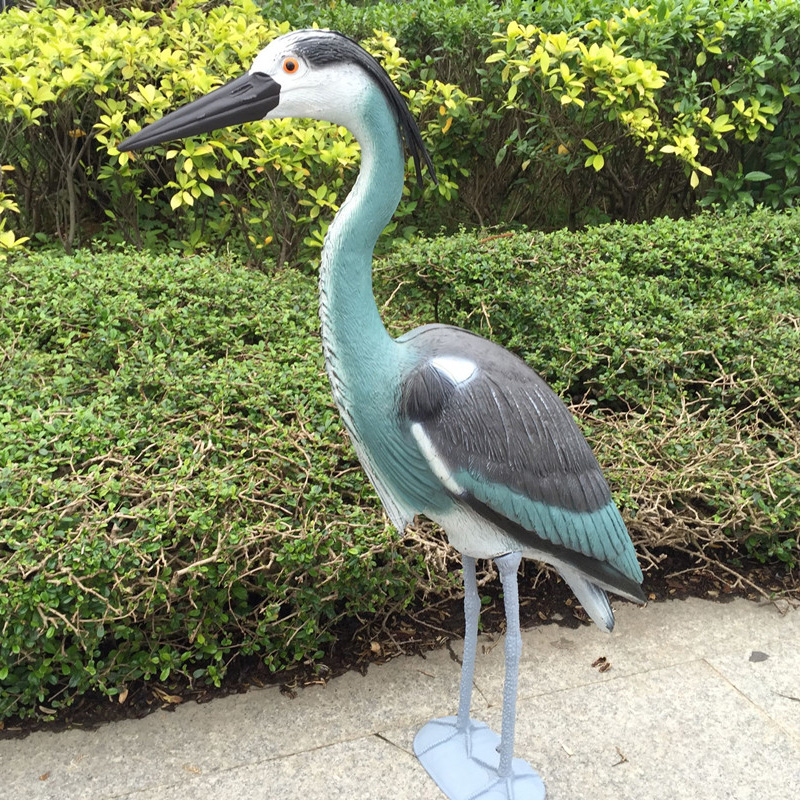 Blue Heron Decoy Muovinen Yard Gardennurmikon taide koriste sisustus