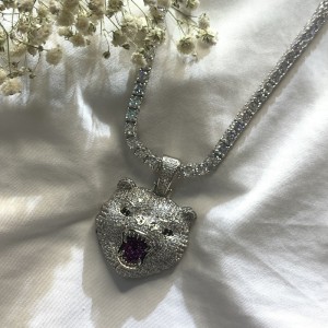 Hip-hop inlaid zirkoni riipus tiikeri riipus