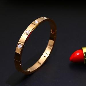 Tuore kylmä ilma titaani teräs rannekoru