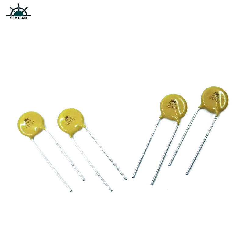 Kiina Resistor Toimittaja ODM KELTAINEN SILICON 10D121 Halkaisija 10mm metallioksidi Varistor LED-valolle