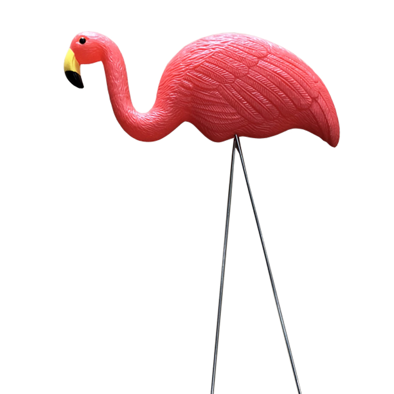 Muovinen simulointi flamingo vauvan koristelu ulkona puutarha ornamentit hartsi flamingo Figurrines Garden Festival Wedding Puutarhanhoito sisustus