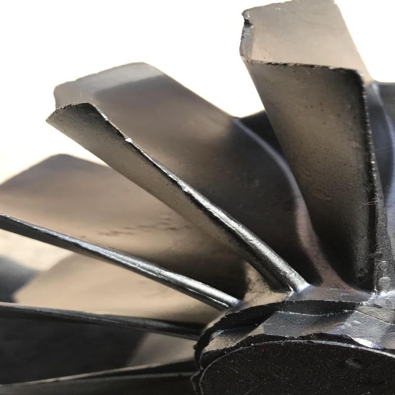 Teollisuuskaasun turbiinin terän analyysi