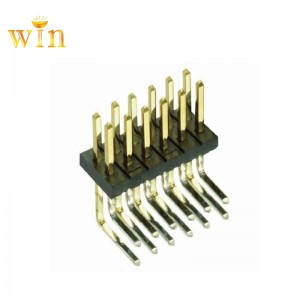 2x5p Double Row Oikean kulman PIN-otsikkoliitin