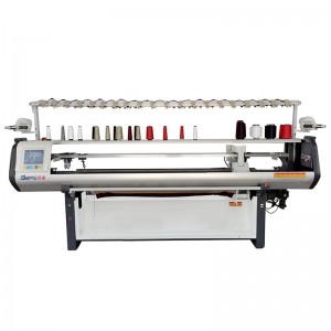 80 tuuman kaulus ja hihansuut litteäneulomakone