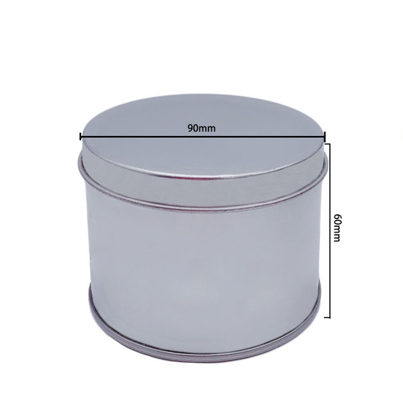 Tehdas myy sylinterimäinen yläkansi Tina voi kakku laatikot Shaving SOAP TIN voi (90mm * 60mm)