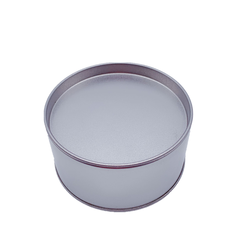 Tehdas Direct Sale hopea pyöreä metalli tina säiliöt, joissa on kansi kahvia tina tölkit tukku (90mm * 40mm)