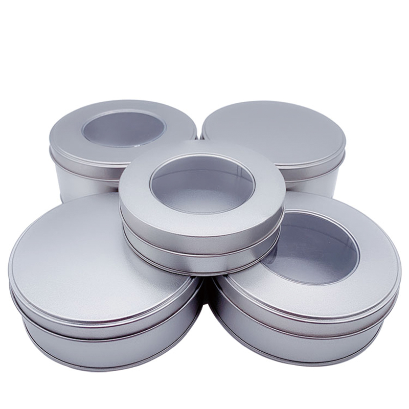 Tehdas mukautettu pyöreä ympäristönsuojelu tina laatikko elintarvikkeiden laatu tina voi (120mm * 40mm) evästeiden purkki