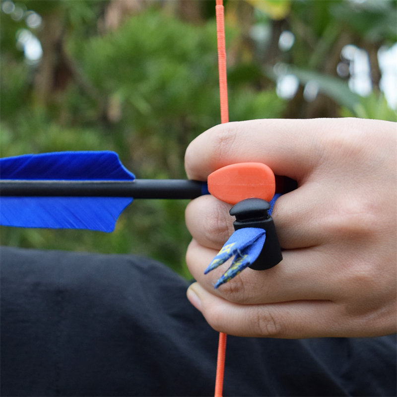 Elong Outdoor 42ft07 S kokoinen LH-jousiammunta sormi kieleke Finger Glove Protector to Recurve Bow Outdoor Sport Target Ammunta