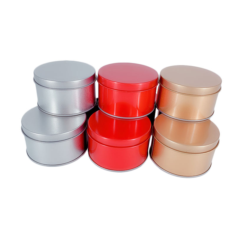 Elintarvikerros Candy Metal Cans Tinplate Round Tin Box 75 * 40mm