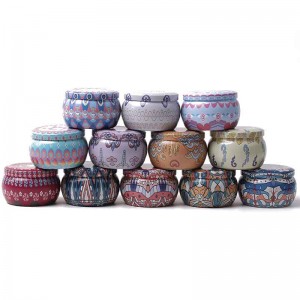 Kynttilänjalka himmeä metalli voi karkkia pakkaus tina voi 77 * 50 mm