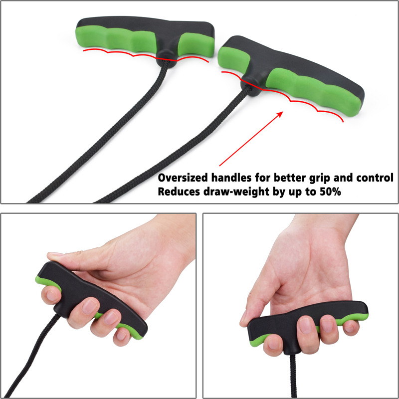Nika-jousiammunta 454012 Crossbows Rope Kaksinkertainen kahva jousiammuntaan yhdisteen keulakuvaus Crossbows Rope Cocker Aid Cocking String Tool