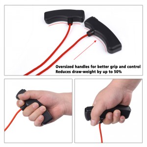 Nika-jousiammunta 454008 Crossbow Rope Cocking Device Nylon Crossbow Rope Cocker Aid Cocing String Tool