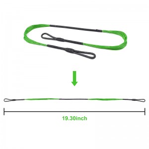 Elong Outdoor 280046-03 19.3 Tinkka 20 Strands Crossbow String Fluoresoiva vihreä Cobra System Adder/r9