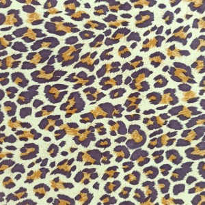Kierrä polyester leopard-tulostus