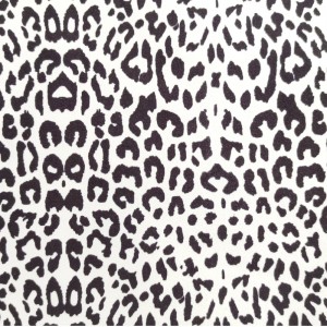 Kierrä polyester leopard-tulostus