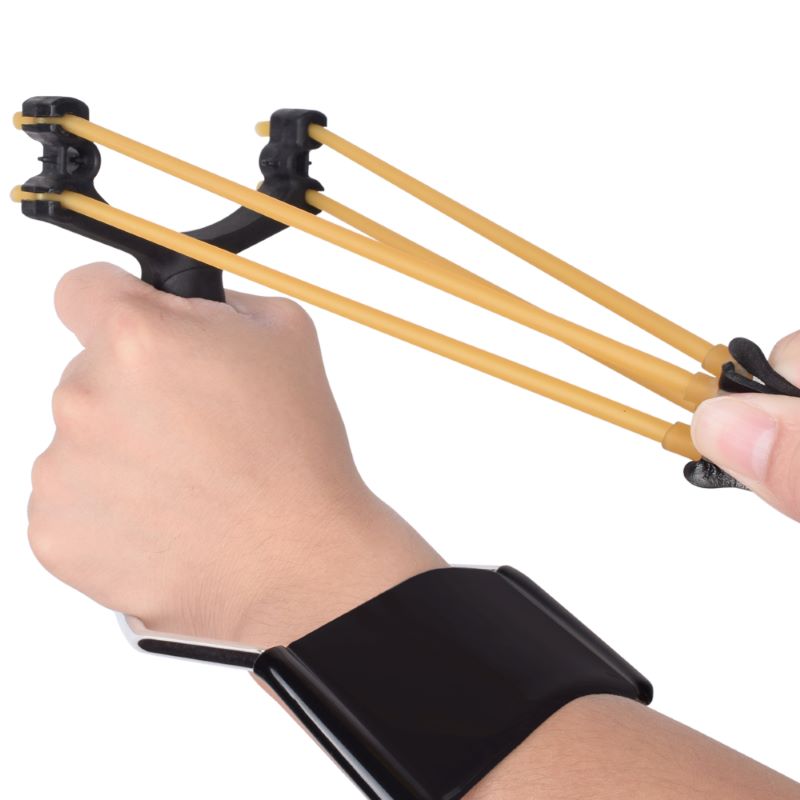 Elong Outdoor 3100G4-BK Professional Slingshot Set, ulkona metsästyshihna laukaus ranteen katapultti aikuisille ja lapsille