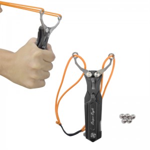Elong Outdoor 360001 Multifunction Aluminium Slingshot Taitettava käsivarsi veitsi ulkona eloonjääminen ja metsästys