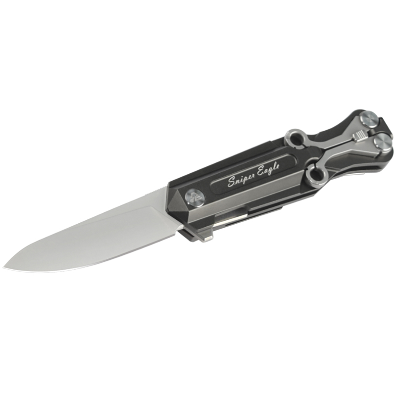 Elong Outdoor 360001 Multifunction Aluminium Slingshot Taitettava käsivarsi veitsi ulkona eloonjääminen ja metsästys