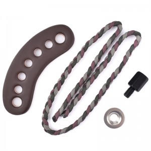 Elong Outdoor 470011 Rannekorut Nahkaa Gromet Gromet Harmaa Väri jousiammuntaa varten Yhdistelmä Bow Ammunta