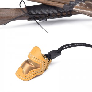 Elong Outdoor 420029 S Koko Jousiammunta Thumber Armitraditional Handmade Thumber Finger Protector Jousiammunta Peukalo