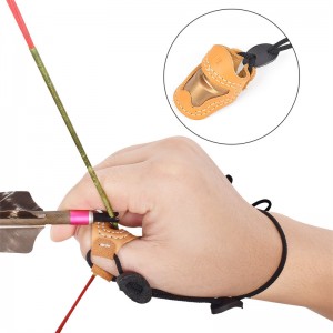 Elong Outdoor 420029 S Koko Jousiammunta Thumber Armitraditional Handmade Thumber Finger Protector Jousiammunta Peukalo