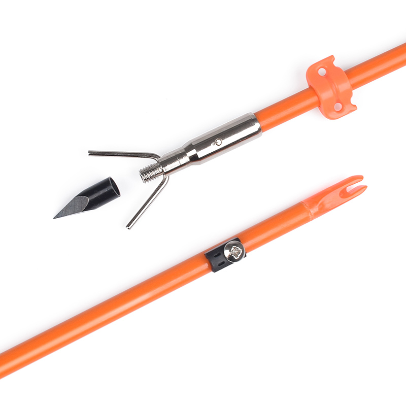 110021-05 Elong Out8mm 32 Tinch Fiberglass Shaft Bowfishing arrow Jousiammunta Kalastuslaitteet