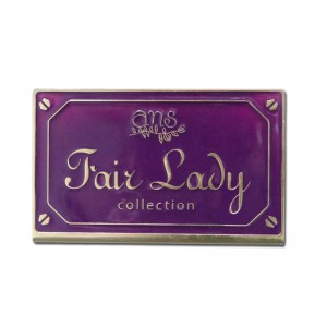 Korkealaatuinen Mukautettu brändi muoti mattapintainen metalli Nimitys Label Silk Printing alumiiniliiketoiminnasta käyntikortti oma logo