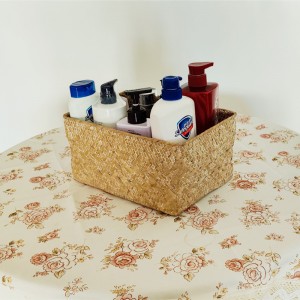 Käsin kudottu Square Seagrass -kori