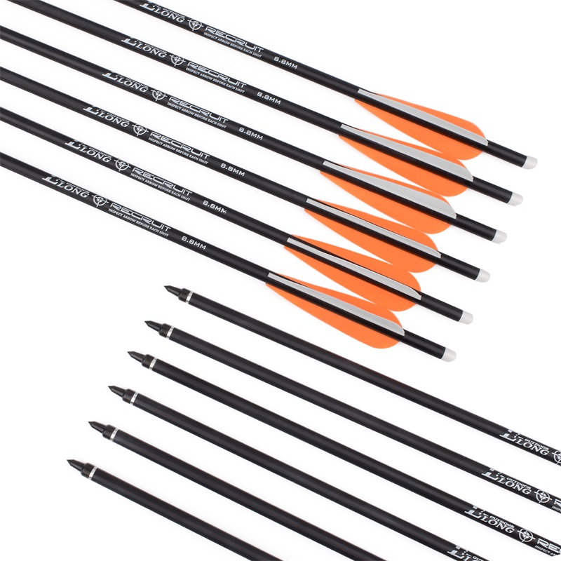 Elong Outdoor 119668 OD8.8MM RollFiberglass-pultit TPU virtaviivaiset Vanesnuolet Jousiammunta Crossbow Pultit