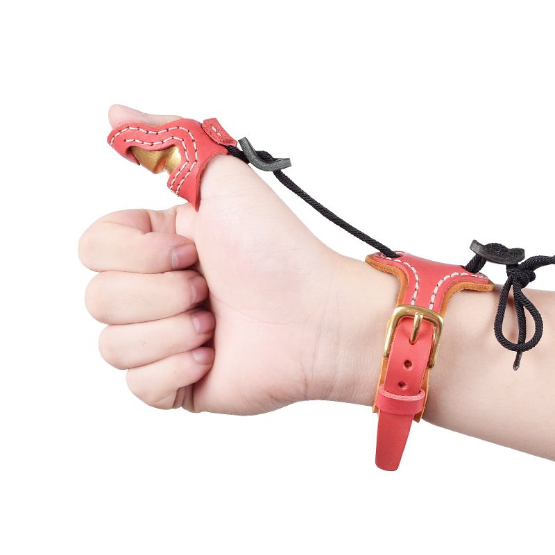 Elongarrow S kokoThumb Armor+Wrist Strap Archery Finger Protection Ampumisvälineet