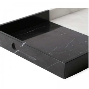 Korkealaatuinen marmori tarjoilee lokeroa