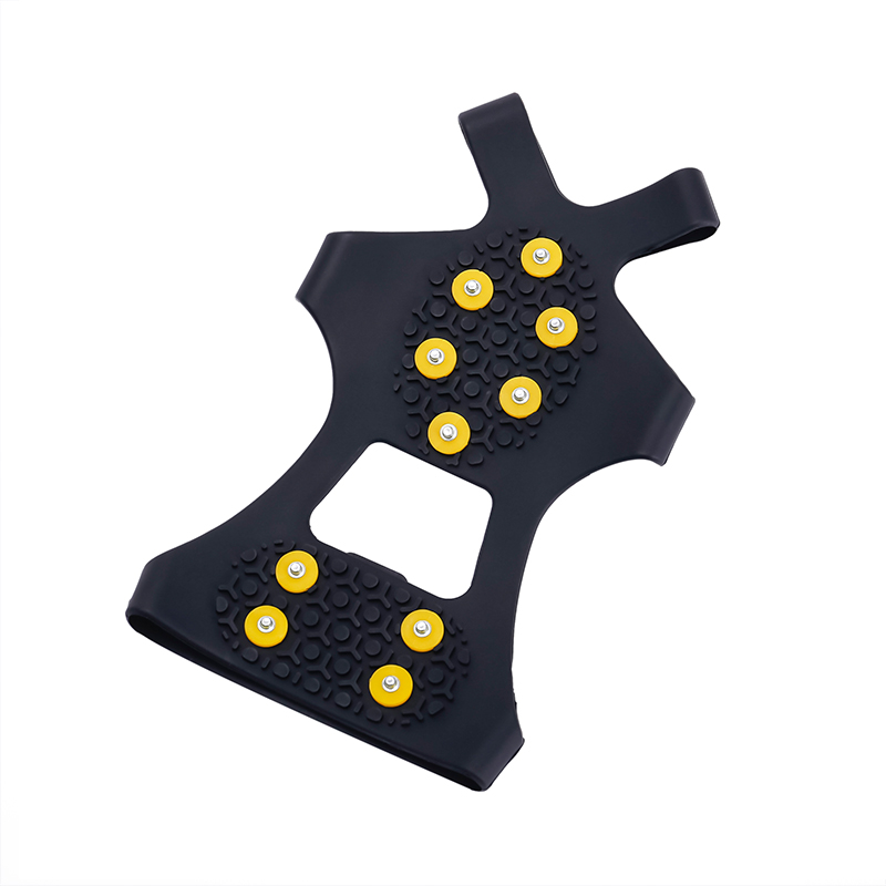 Silicone No-Slip Cleatts Crampon Studded kahvat 5-hampaiden kiipeilykengät
