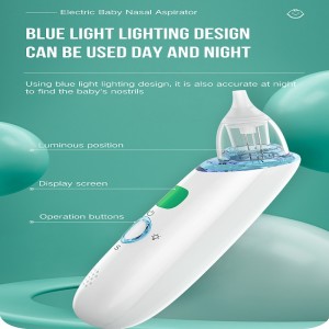 Sähköinennenä imu vauvan automaattinen snot sucker pikkulapsille akkukäyttöinen Booger Sucker imeväisille