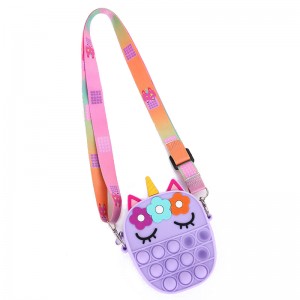 Crossbody käsilaukku silikoni olkapään kupla laukku