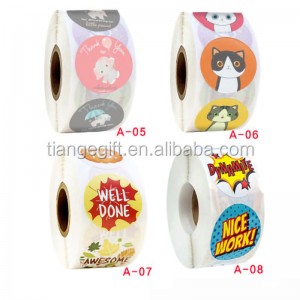 High-end ja kauniit mukautetut tarrat