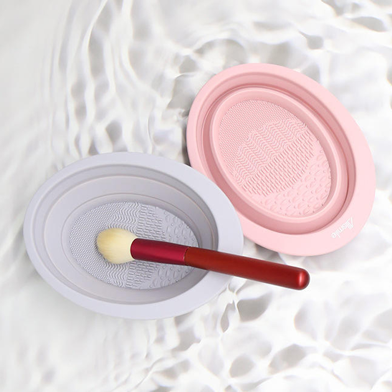 Silicone Makeup Brush Puhdistus Mat, taitettava meikki harjan puhdistus kulho