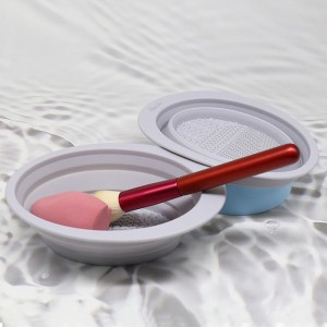 Silicone Makeup Brush Puhdistus Mat, taitettava meikki harjan puhdistus kulho