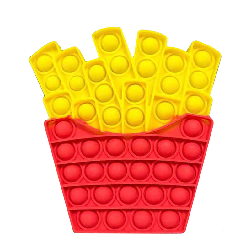 Silicone push kupla hampurilainen fidget lelu, autismi erityinen tarpeet stressi reliever antistress fidget lelut