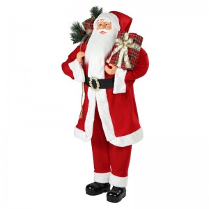 30 ~ 110cm Christmas Standing Santa Claus Ornament Decoration Festival loma Figurine Collection perinteinen Xmas Isplay