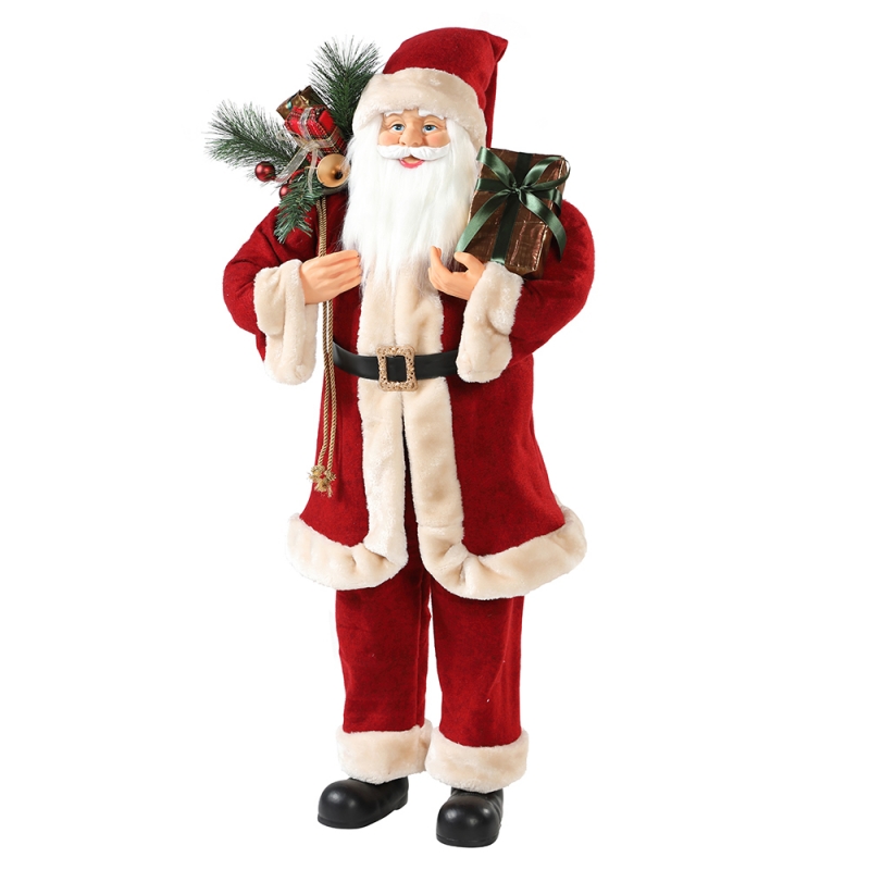 30 ~ 110cm joulu Joulupukki lahjakassit Ornament Decoration Festival loma Figurine Collection Traditional Xmas