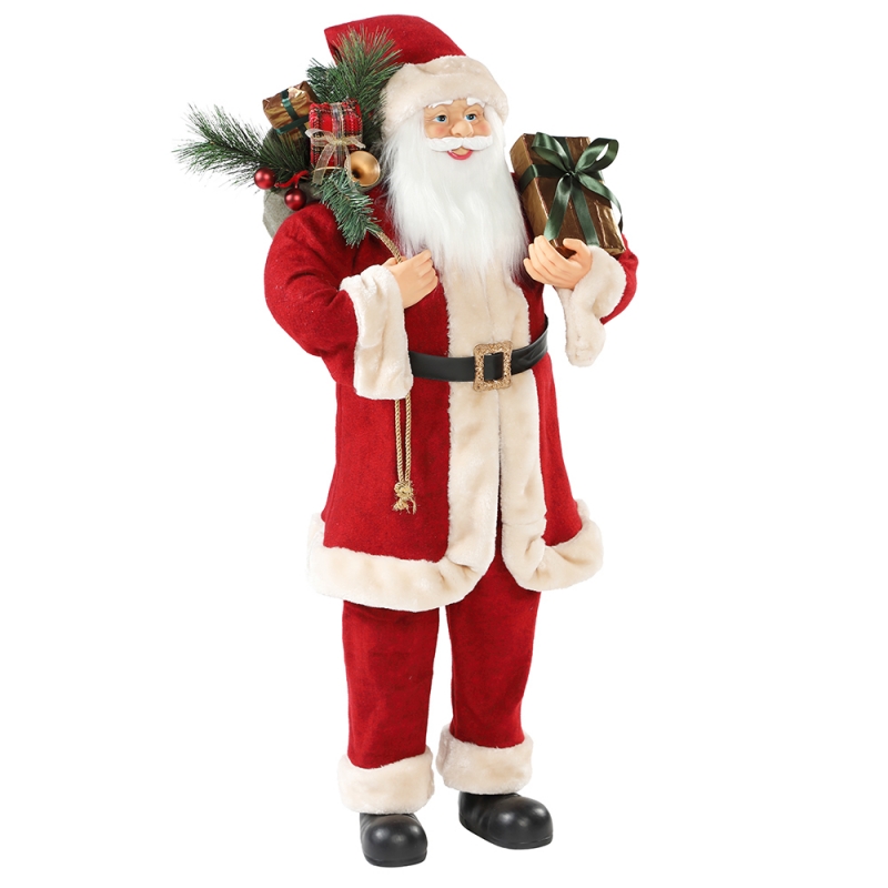 30 ~ 110cm joulu Joulupukki lahjakassit Ornament Decoration Festival loma Figurine Collection Traditional Xmas