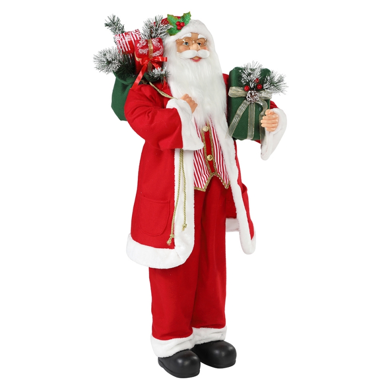 30 ~ 110cm Joulu Sta Seces Santa Claus lahja laukku koristeita perinteinen lomamökki