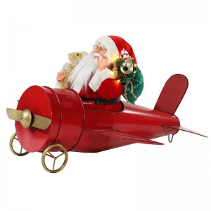 80cm joulu musiikillinen animoitu santa claus istuu punainen taso sisustus Figurine Classic Holiday Ornamentti Lahjat Collection